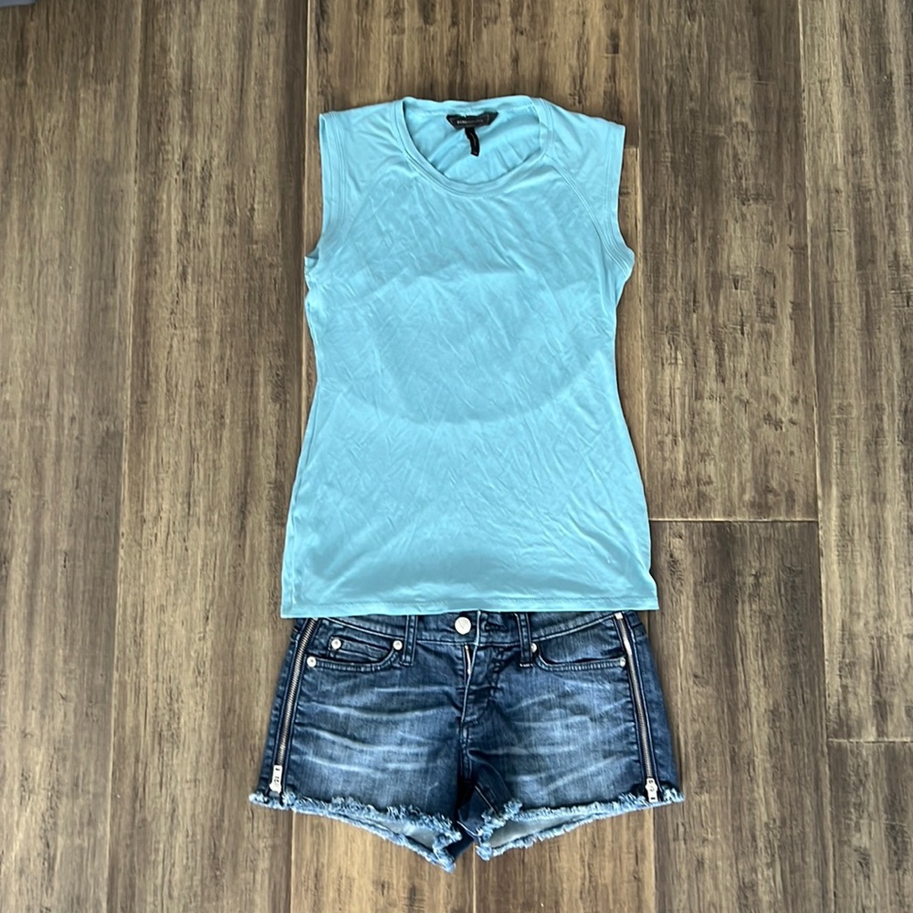 Top and shorts